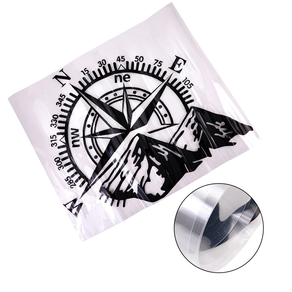 Unique Vinyl Car Stickers for Bonnet with Mountain For Compass Theme Designed for Jeep Truck SUV Camper Van RV Trailer