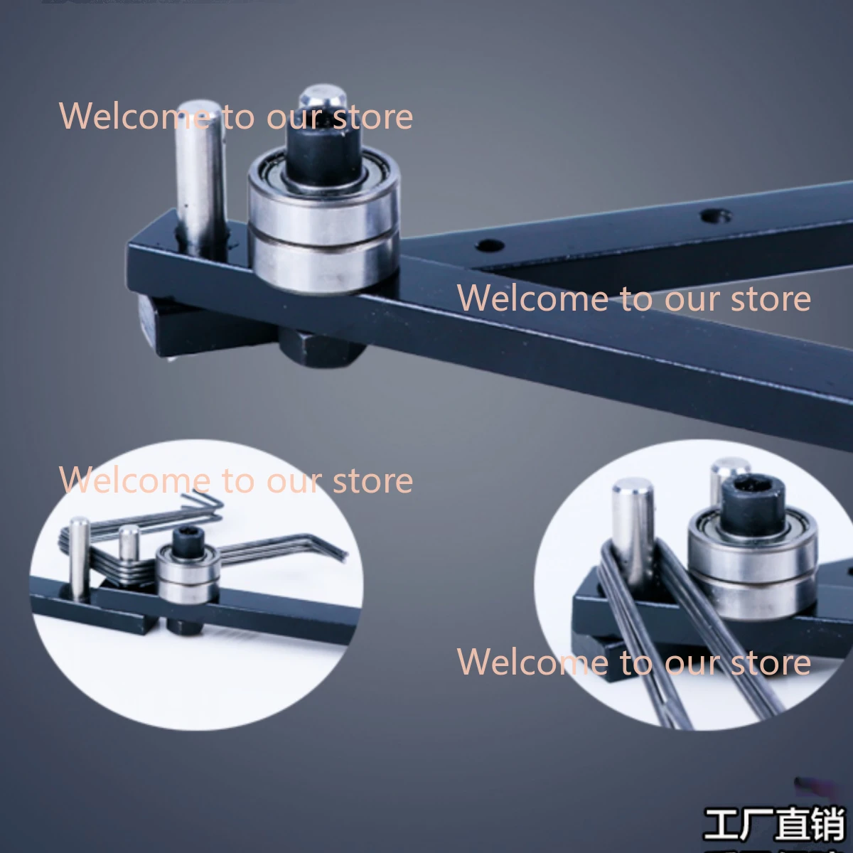 Manual Bending Machine Steel Bar Benders DIY Braided Basket Anchor Hook Iron Steel Copper Bar Light Bracket Manual Bending Tools