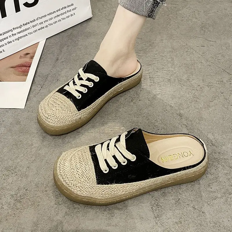 Slides Outside Shoes for Women Rubber Woman Slippers Mules Flat Sandals Natural Skin on Promotion Cheap Liquidation Clappers Vip