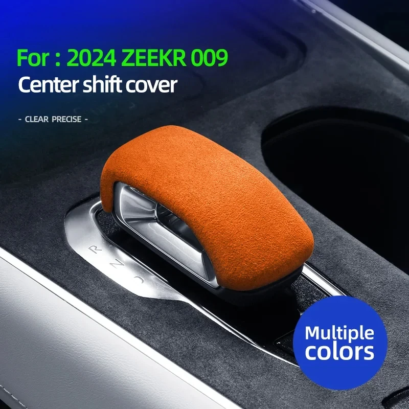 

For Geely Zeekr 001 2021-2024 suede Trim Car Gear Shift Handle Knob Frame Cover Styling Accessories