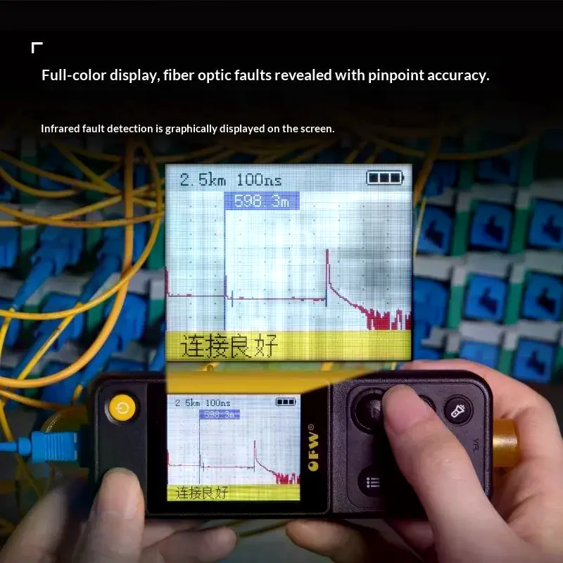 1Pcs 20KM Optic Fault Finder Handled OTDR Active Fiber Test Fiber Ranger FTTB FTTH Breakpoint Tester VFL 10MW