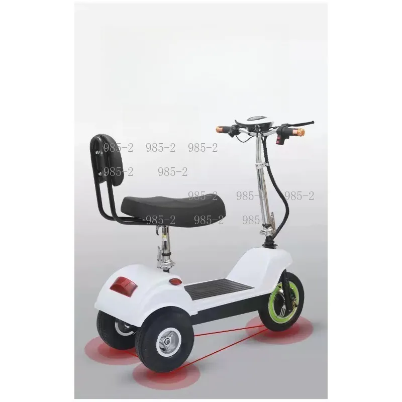 Adult Folding Small Three-Wheel Electric Vehicle, Mini Electric Tricycle for Textile Factory Use