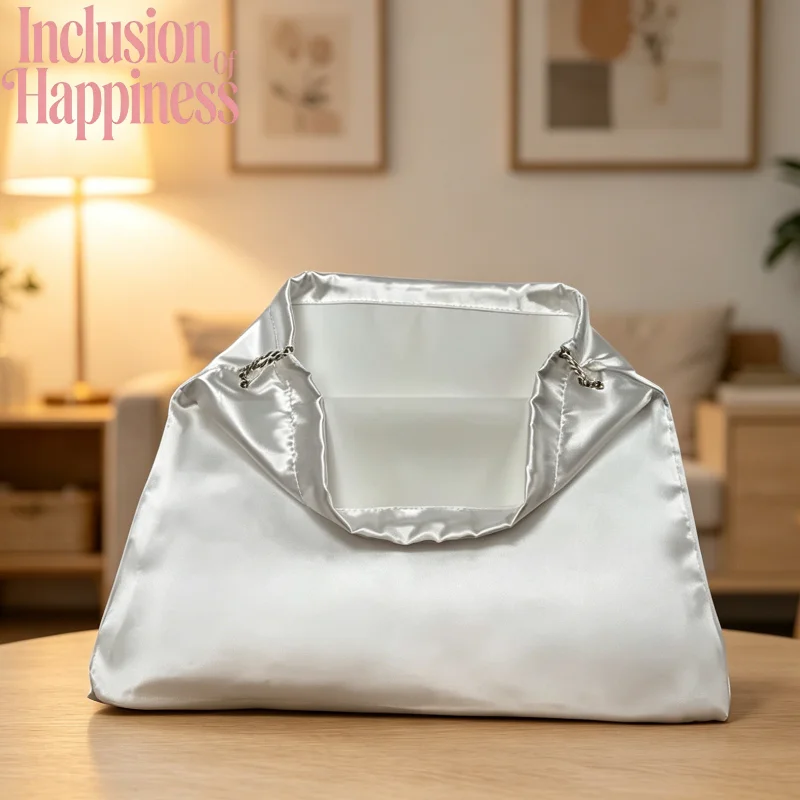 Satin Dust Cover Handbag Shoulder Bag Dust Bag With Drawstring Storage Bag Travel Storage Bag Wallet Clothes Shoes Boots