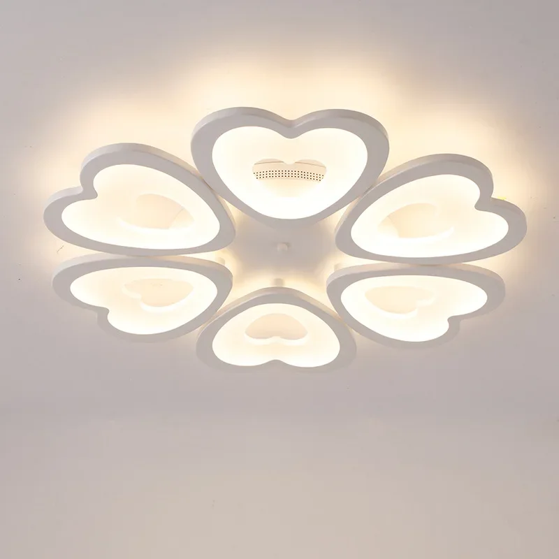 

6 Heads New Design Acrylic Modern Led Ceiling Lights Lampe Plafond Avize Indoor 4 Shapes 100-240V