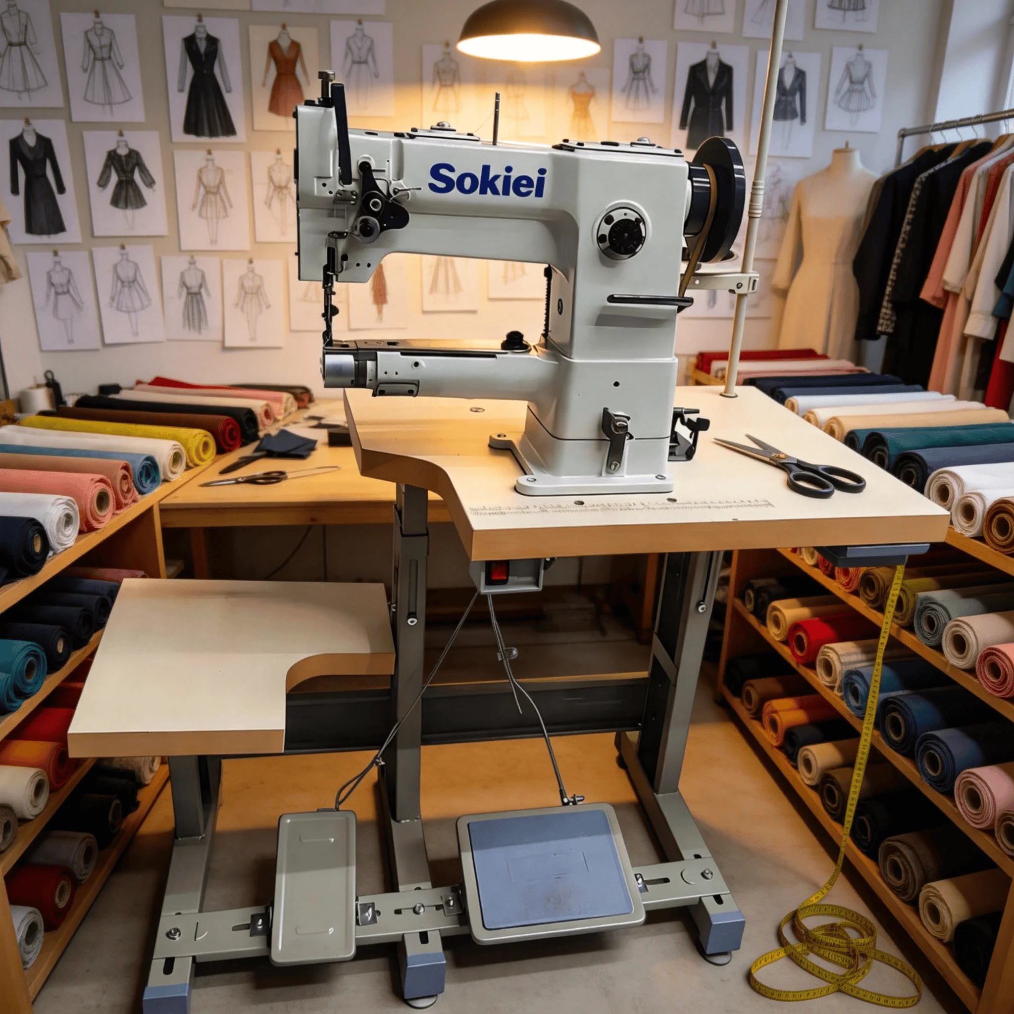 Industrial Grade Multi-Purpose Straight Stitcher Heavy-Duty Sewing Machine For Garments, Jeans, Tents, Cushions & Leather