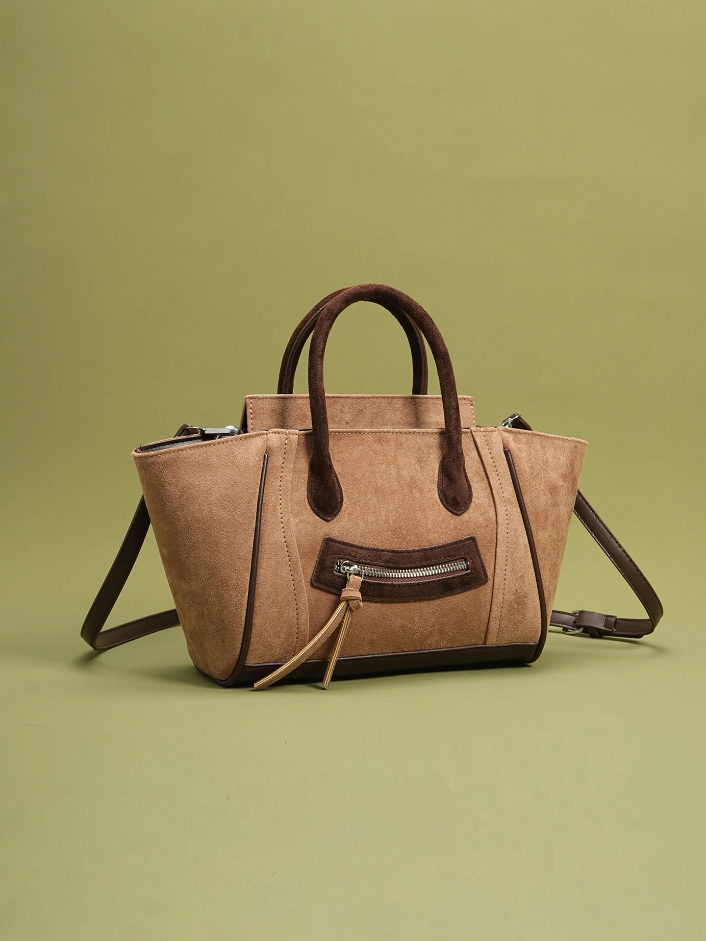 

Retro matte suede women's large handbag luxury shoulder crossbody bag Chic Frosted Women Bag Large Capacity Shoulder Bag