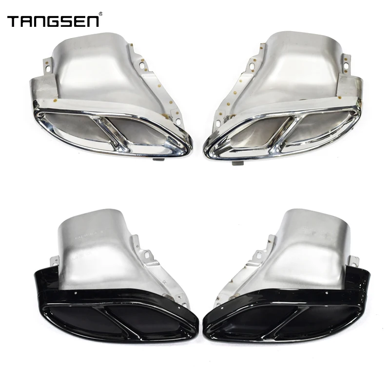 For Mercedes Benz W205 C180 C200 C250 C300 C450 GLE43 W212 Class C Car Exhaust Tip Muffler Tip Exhaust Pipes Tail Tips