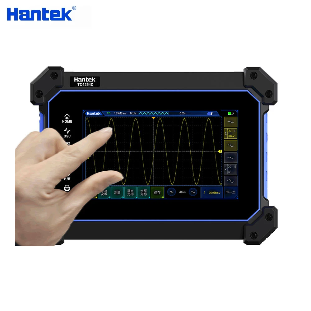 Hantek Multi-function Full Touch Screen Tablet Digital Oscilloscope TO1112 TO1112C TO1112D 8M Storage 110MHz Ultra-thin Fuselage