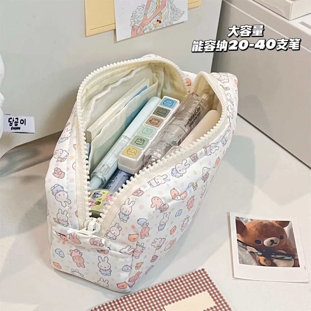 Miffy Kawaii Large Capacity Stationery Pencil Case Lipstick Cosmetics Storage Makeup Bag Cute Gift Toy S