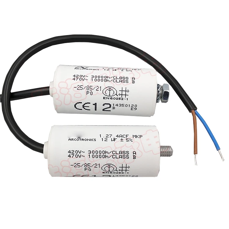 

100% Brand New Original 1 Year Warranty 1.27.4ACF MKP 12UF start capacitor