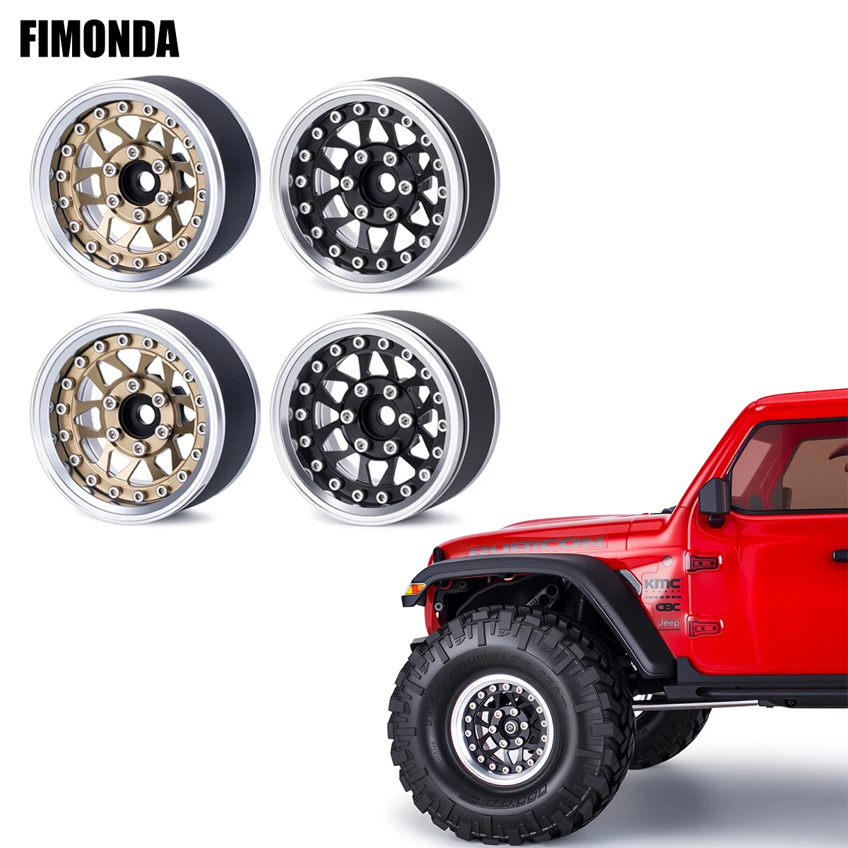 

Регулируемые алюминиевые диски CNC с бедлоком 1.9 дюйма для радиоуправляемых краулеров TRX4 TRX6 Axial SCX10 Redcat GEN7 GEN8 RC4WD D90 1/10