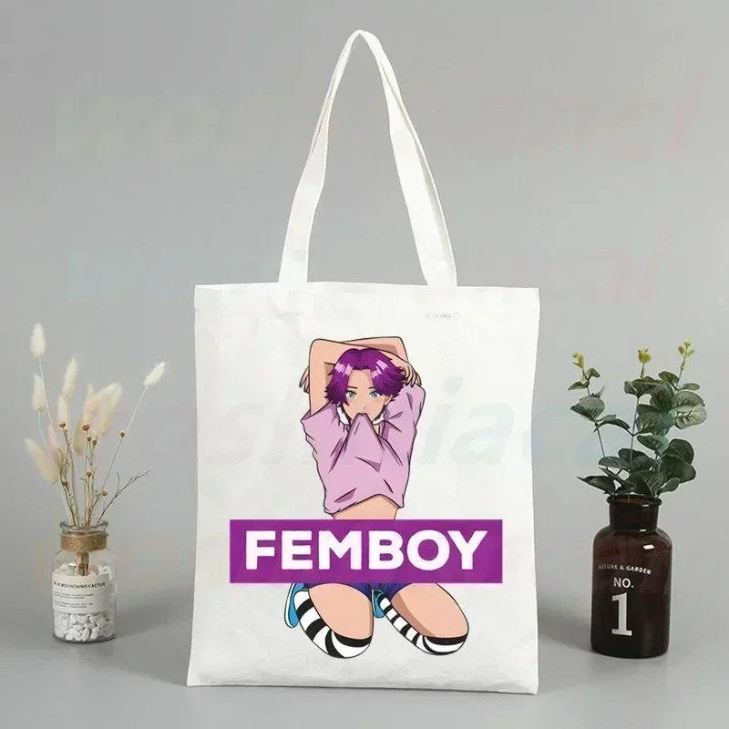 Femboy fairycore 90s تصميم حقائب الكتف من القماش سعة كبيرة كلية Harajuku حقيبة يد المرأة حقيبة تسوق