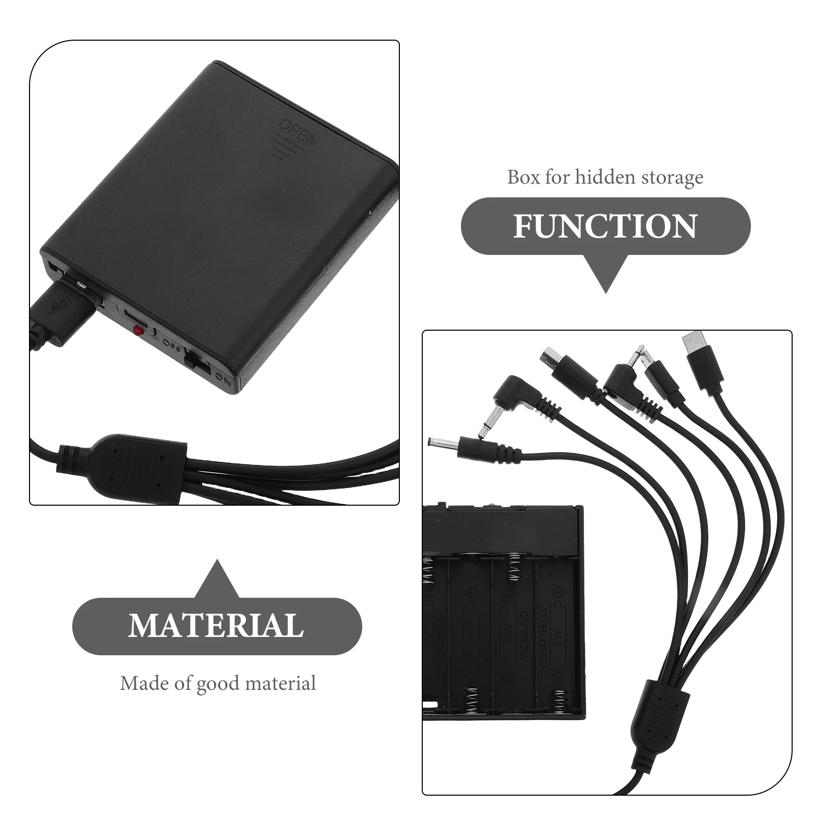 Anti-Theft Door Lock Multi-jack Power Adapter Portable Emergency Elevator Key Box Supply Plastic External Water Meter