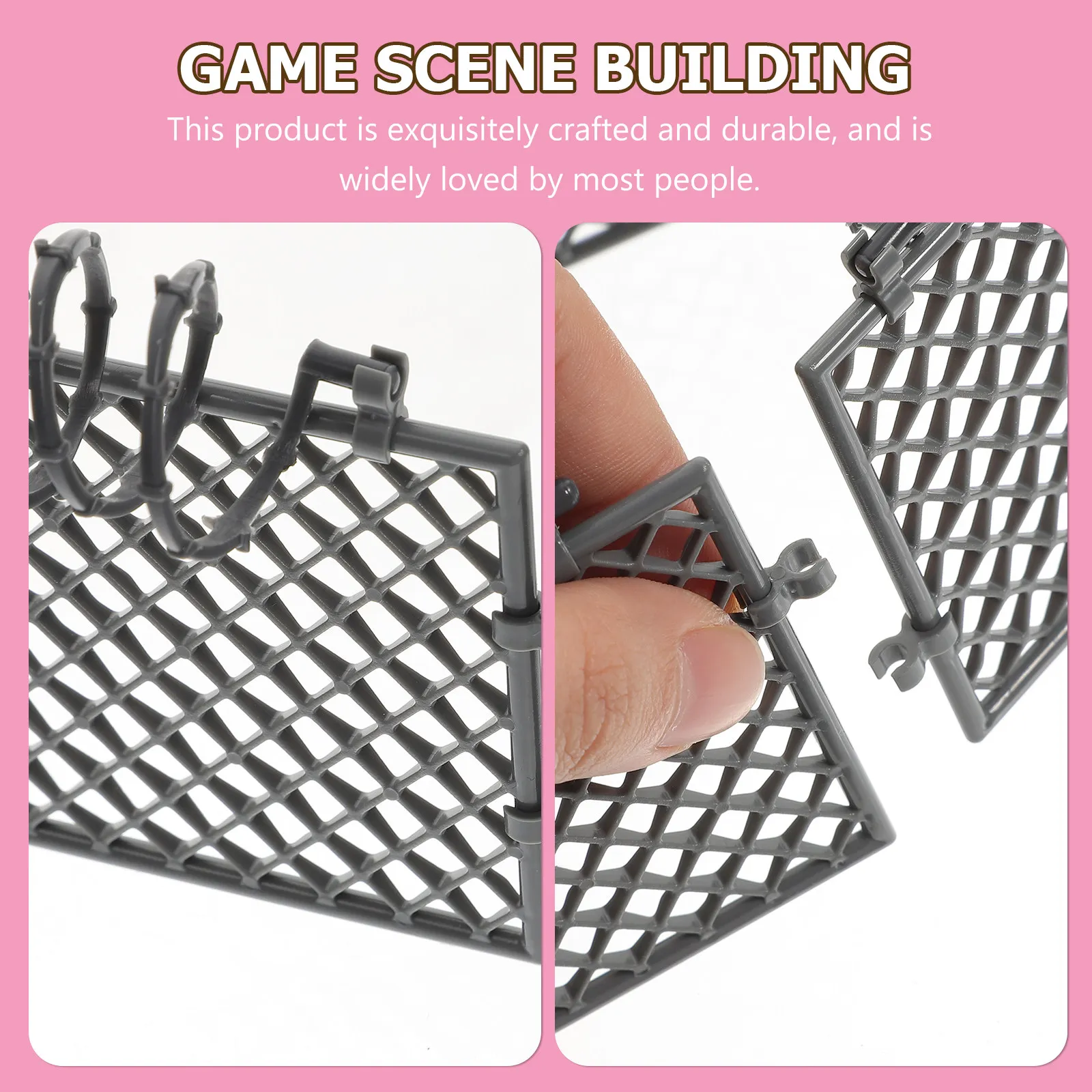 

1Set Plastic Military Fence Playset Kids Building Fun Educational Children Supply Party Accessory