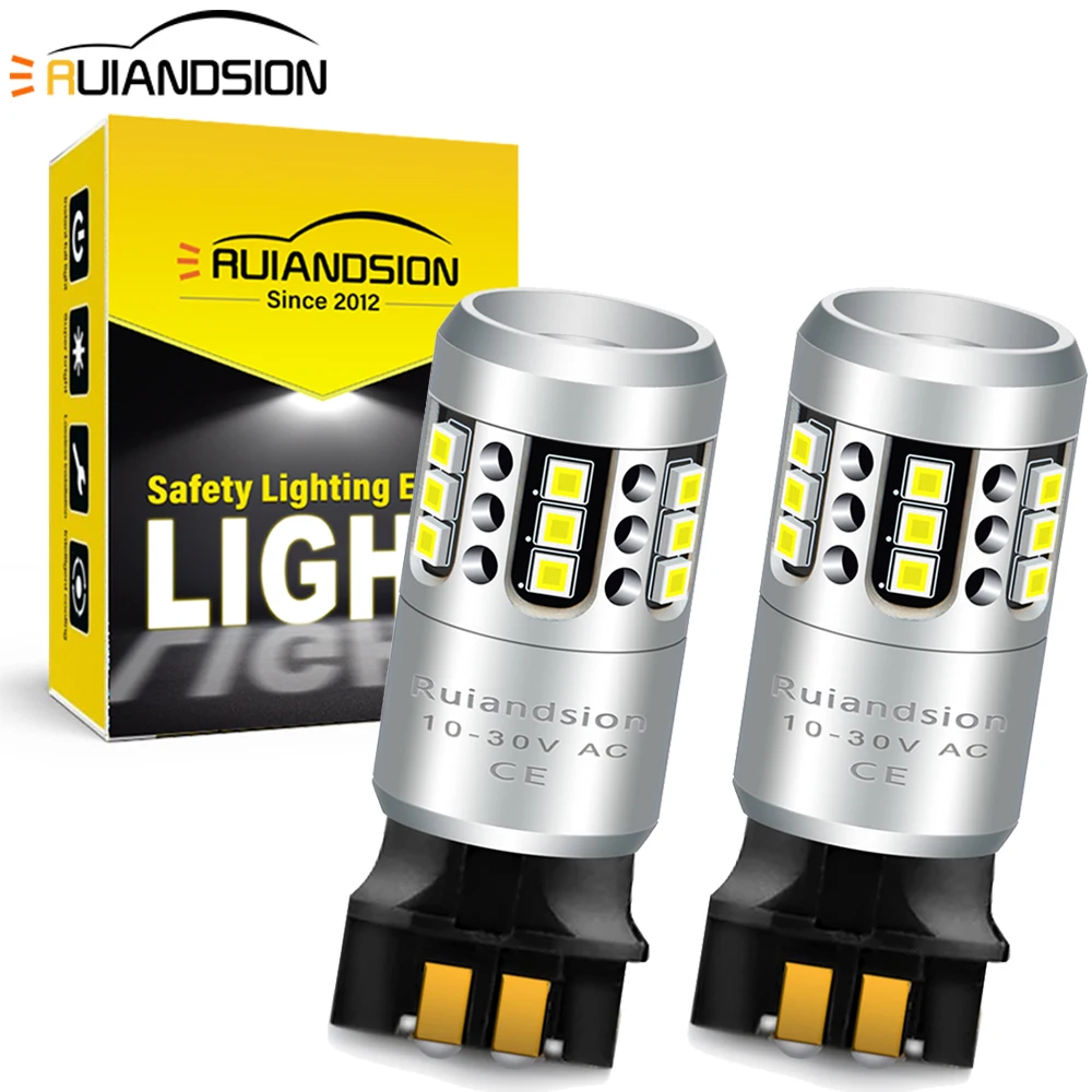 Ruiandsion Canbus Fog Light LED PH16W PH19W PH24W PW24W PWY24W 10-30V AC for Audi for BMW for VW Universal Turn Lamp 2Pcs
