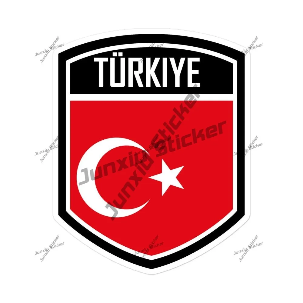 

T rkiye Flag Emblem Stickers Waterproofing Exterior Anime Camper Fade Resistant Vinyl Cool Door Trim Fade Resistant Vinyl Hide