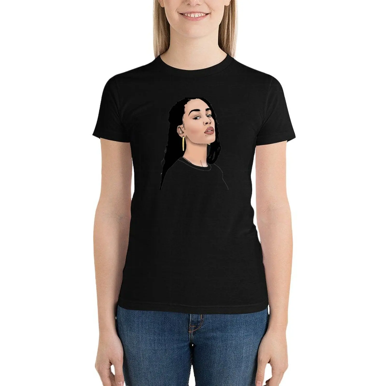 Jorja Smith illustration T-Shirt Blouse cute tops shirts graphic tees plus size tops plain t shirts for Women