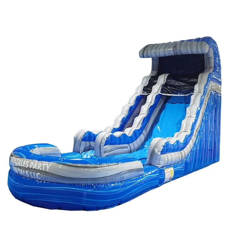 

PVC Commercia Jumping castle inflatable kids waterslide water park slide for swimming pool