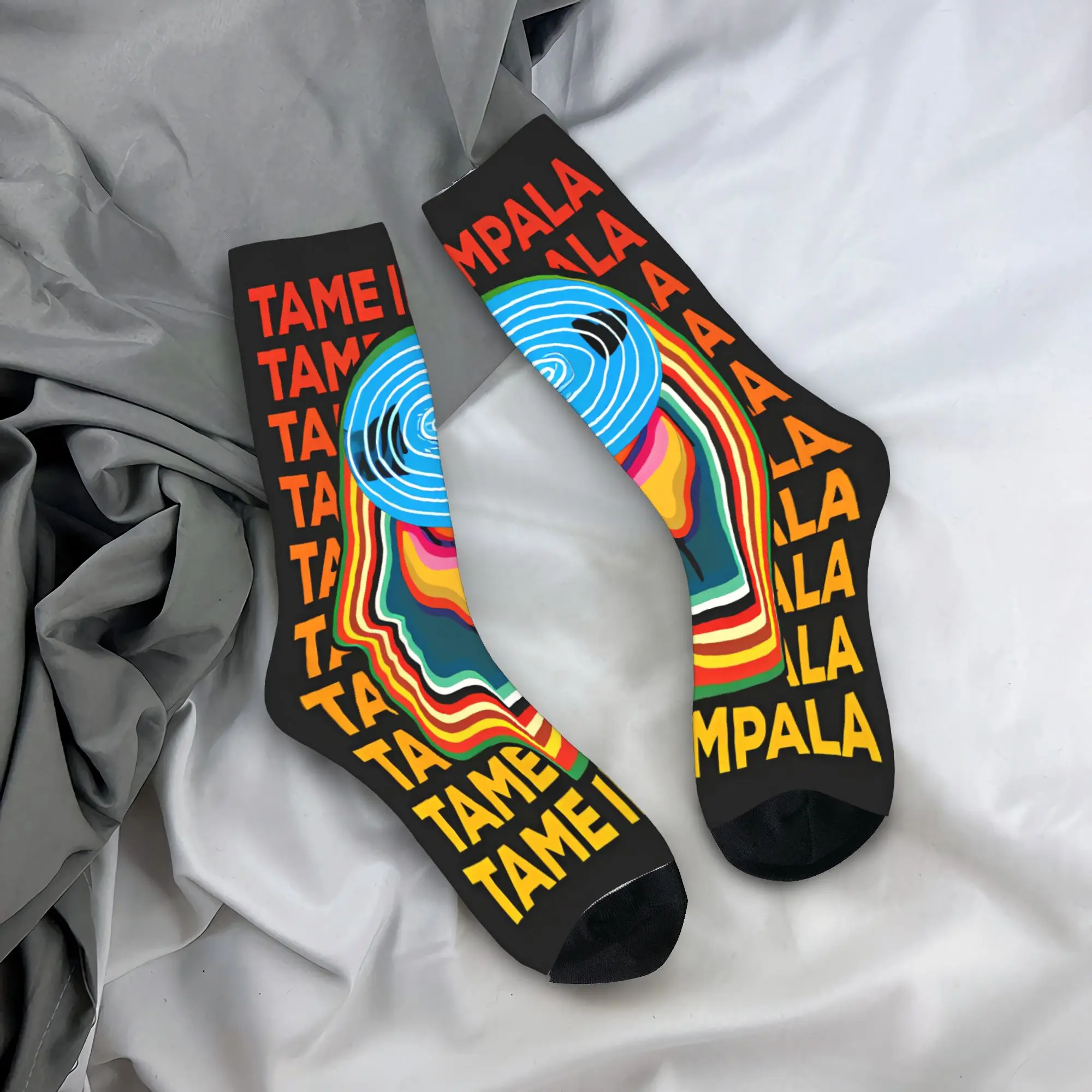 Tame Impala Psychedelic Mind Stockings Men Socks Soft Breathable Casual Socks Running Sports Anti Skid Design Socks Gift Idea