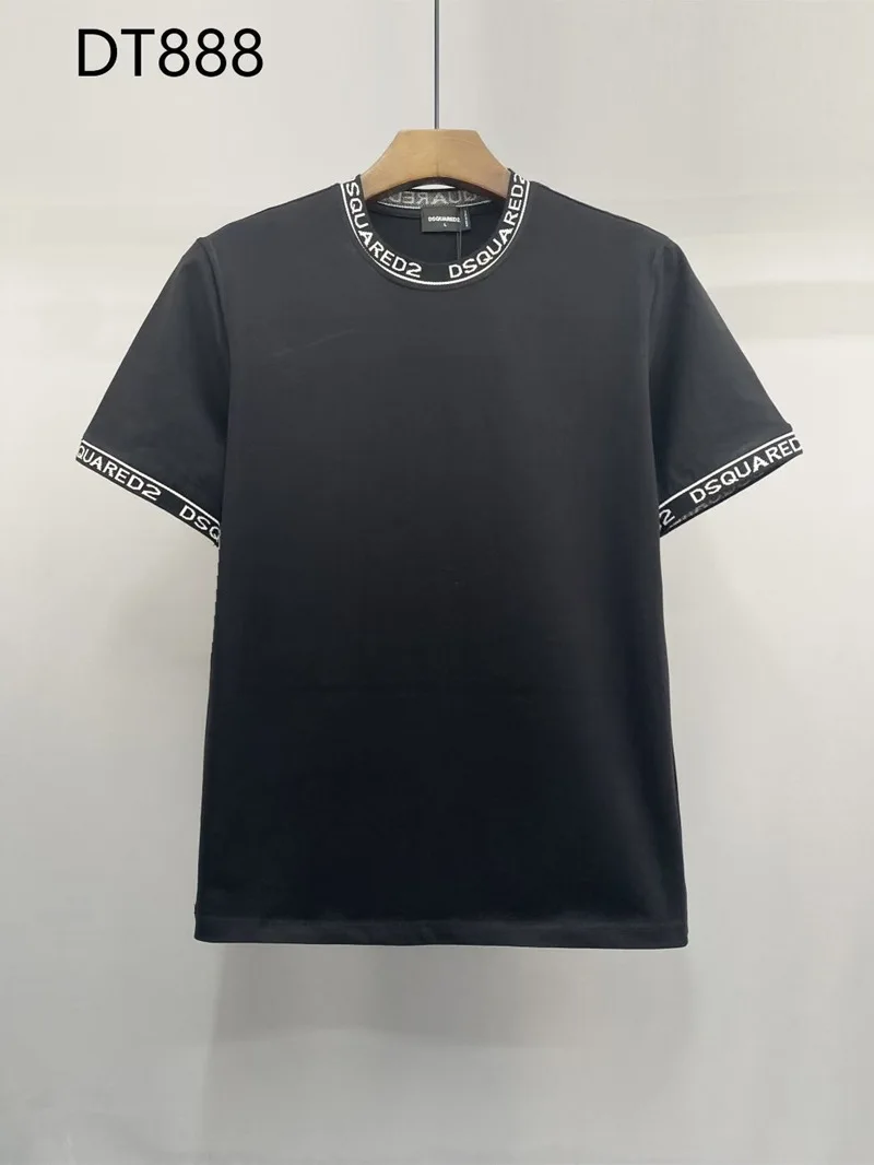 

Monogram Web print trendy brand short sleeve T-shirt men's crew neck top base layer shirt couple