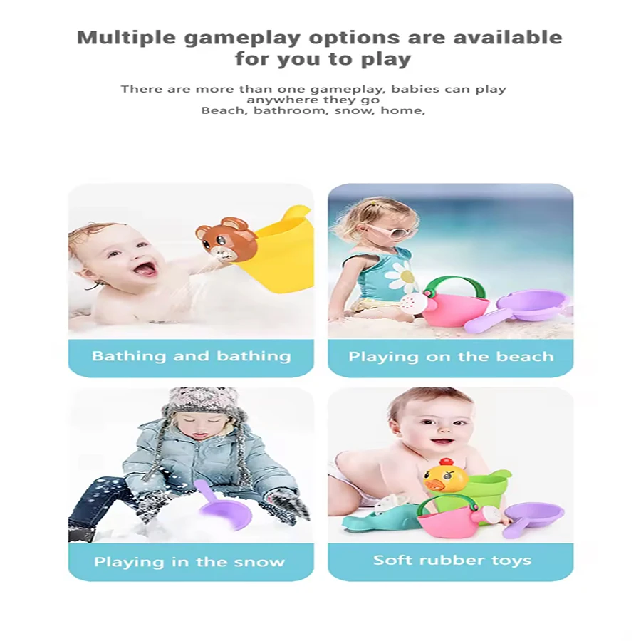 الصيف الحمام بركة الشاطئ اللعب مع مجموعة ألعاب الرمل أدوات في الهواء الطلق التفاعل بين الوالدين والطفل اللعب مع قوالب الرمل ألعاب أطفال Gif #3