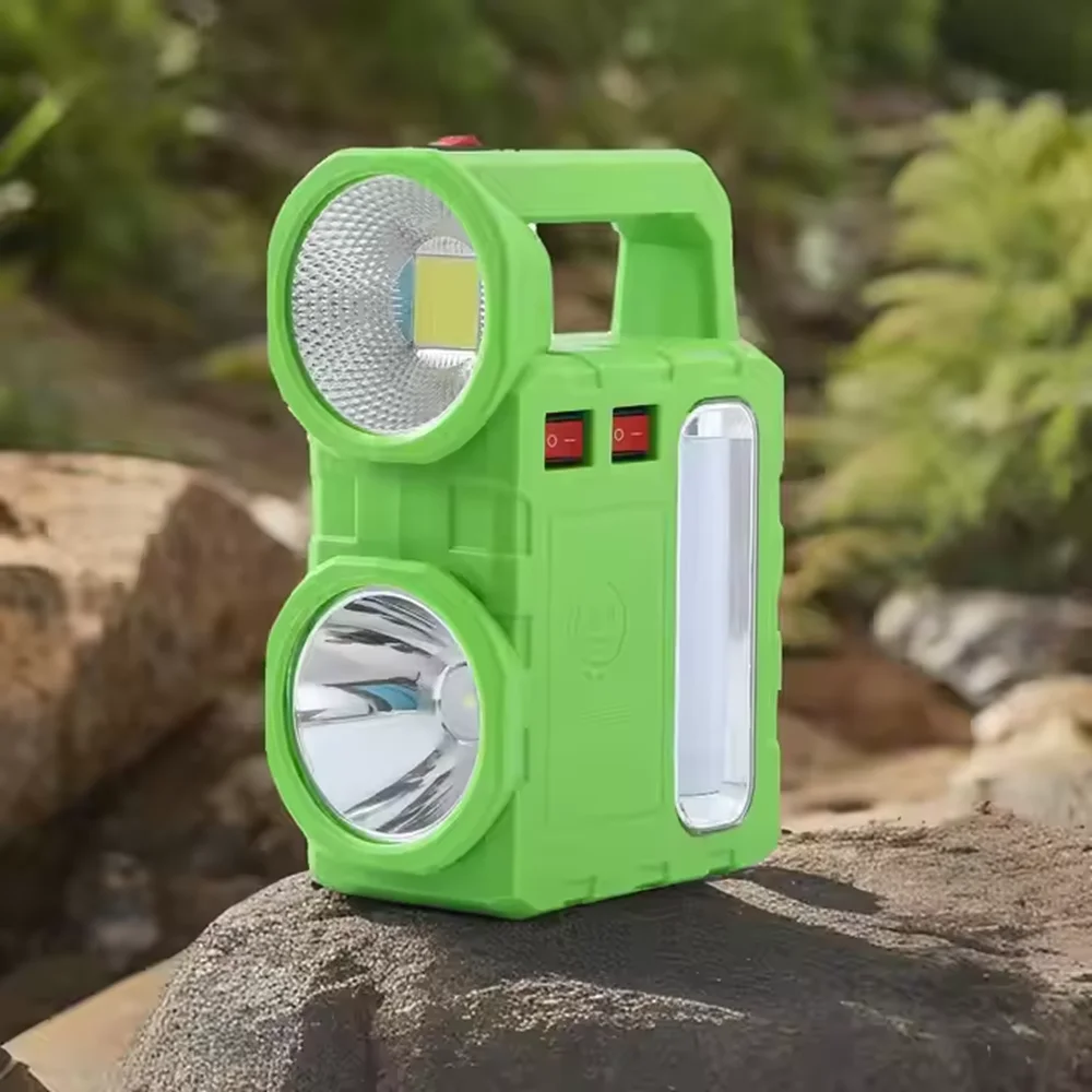 Portable Camping Solar Energy Emergency Lighting 5 in 1 Mobile USB LED Rechargeable Flashlights SOS Bulbs