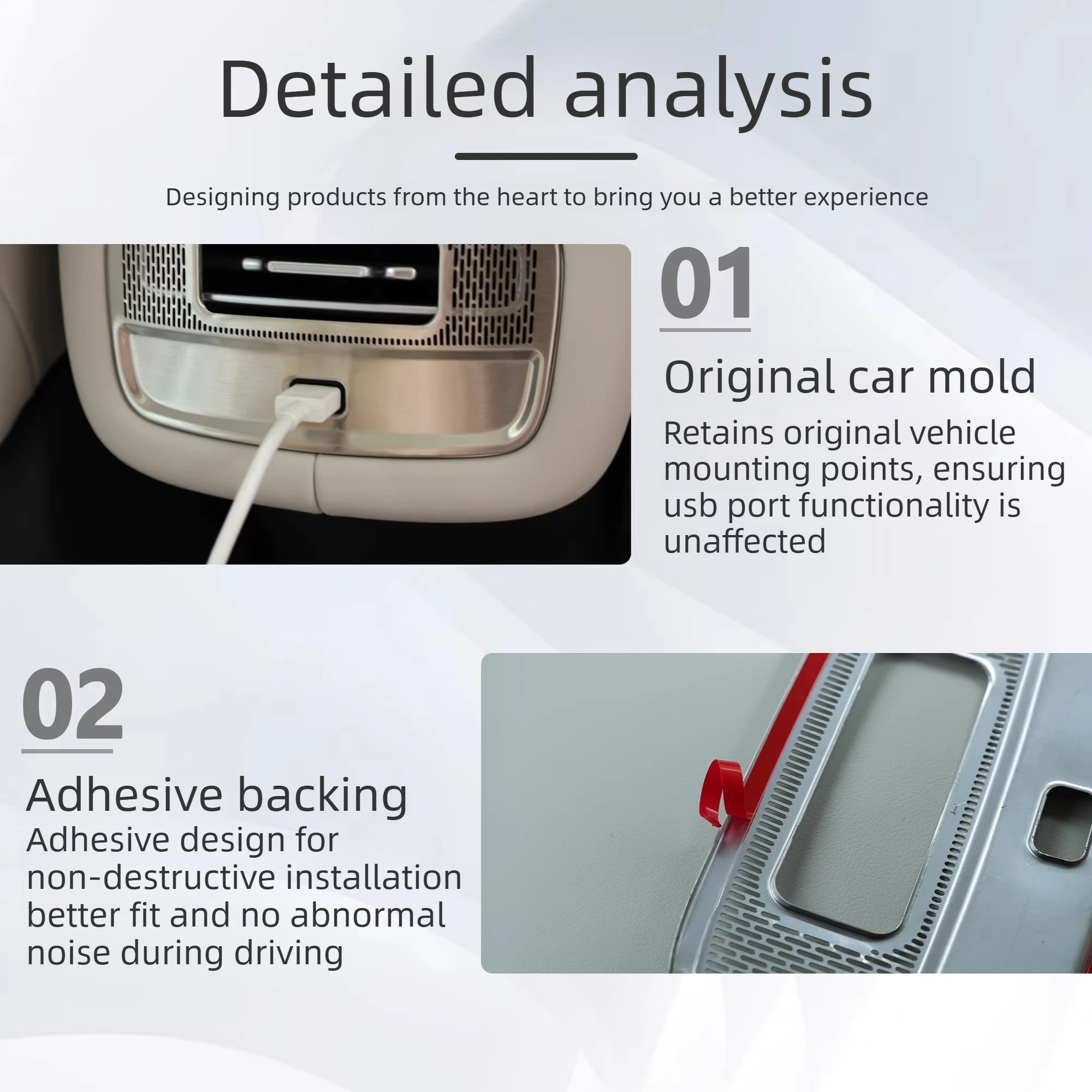 Good Quality New For Changan 2026 NEVO Q05 Rear Air Conditioner Air Outlet Dust Protection Cover Non-destructive Installation Sc