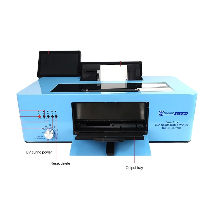 Sunshine SS-890P Smart UV Printer All-In-One Machine HD Embossed Print for PUV PV TPU Leather Coated Paper Material
