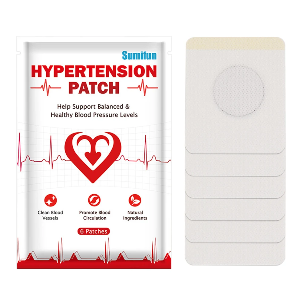 Hypertension Herbal Medical Patch Reduce High Blood Pressure Clean Blood Vessels