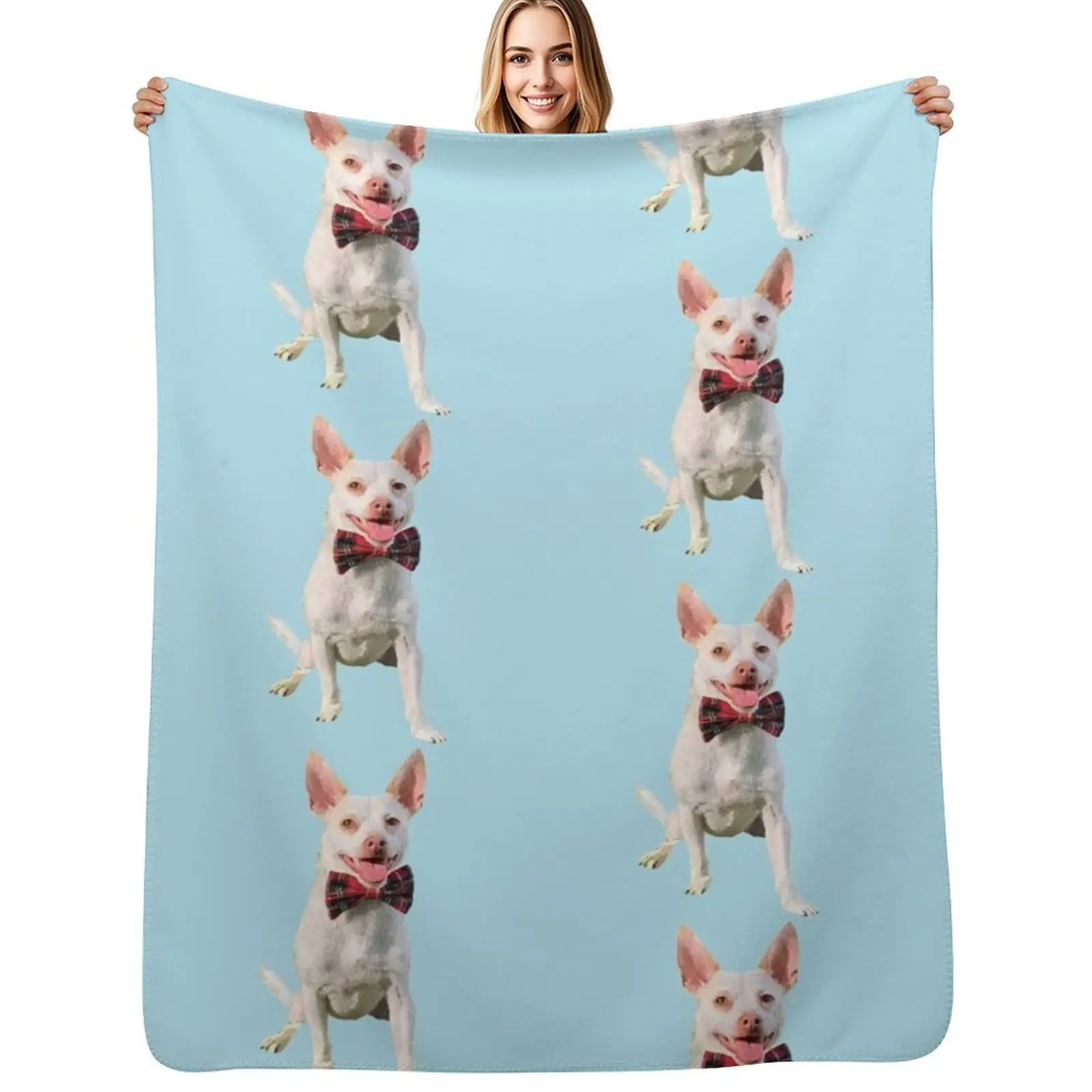 

Suave Dog Throw Blanket Ultra Soft Flannel Fleece Blanket for All Seasons