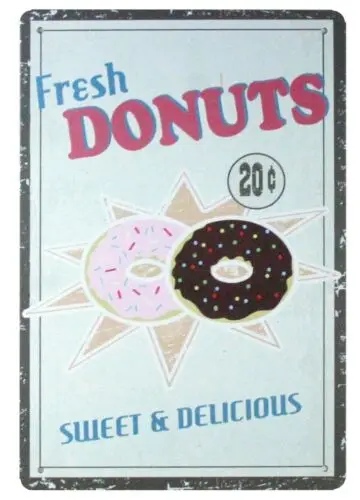 

Искусство стены со стрекозой Feesh Donut Sweet Delicious
