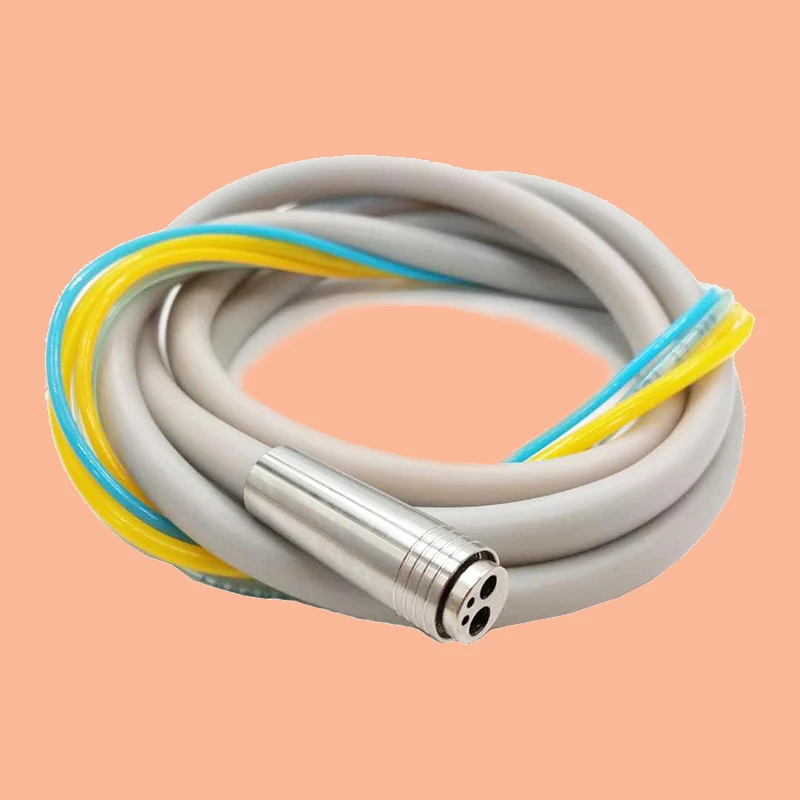 Dental Hose Tube With Connector 4 /2 Holes For High Speed Handpiece Dentistry Material