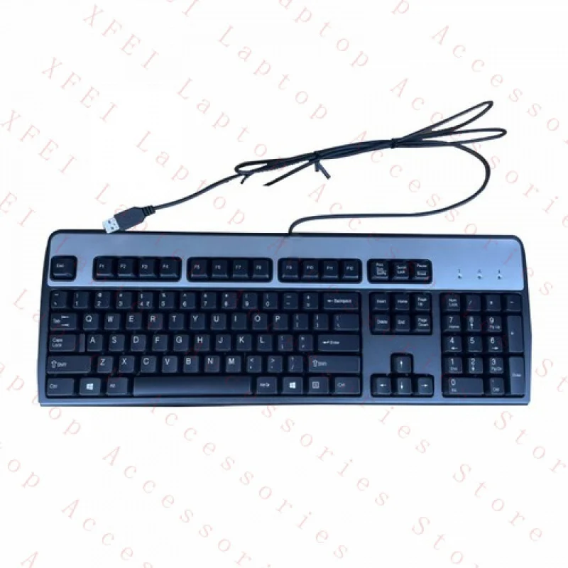 F  For HP KU0316 Steel Plate Keyboard PS2USB Interface English Version Suitable