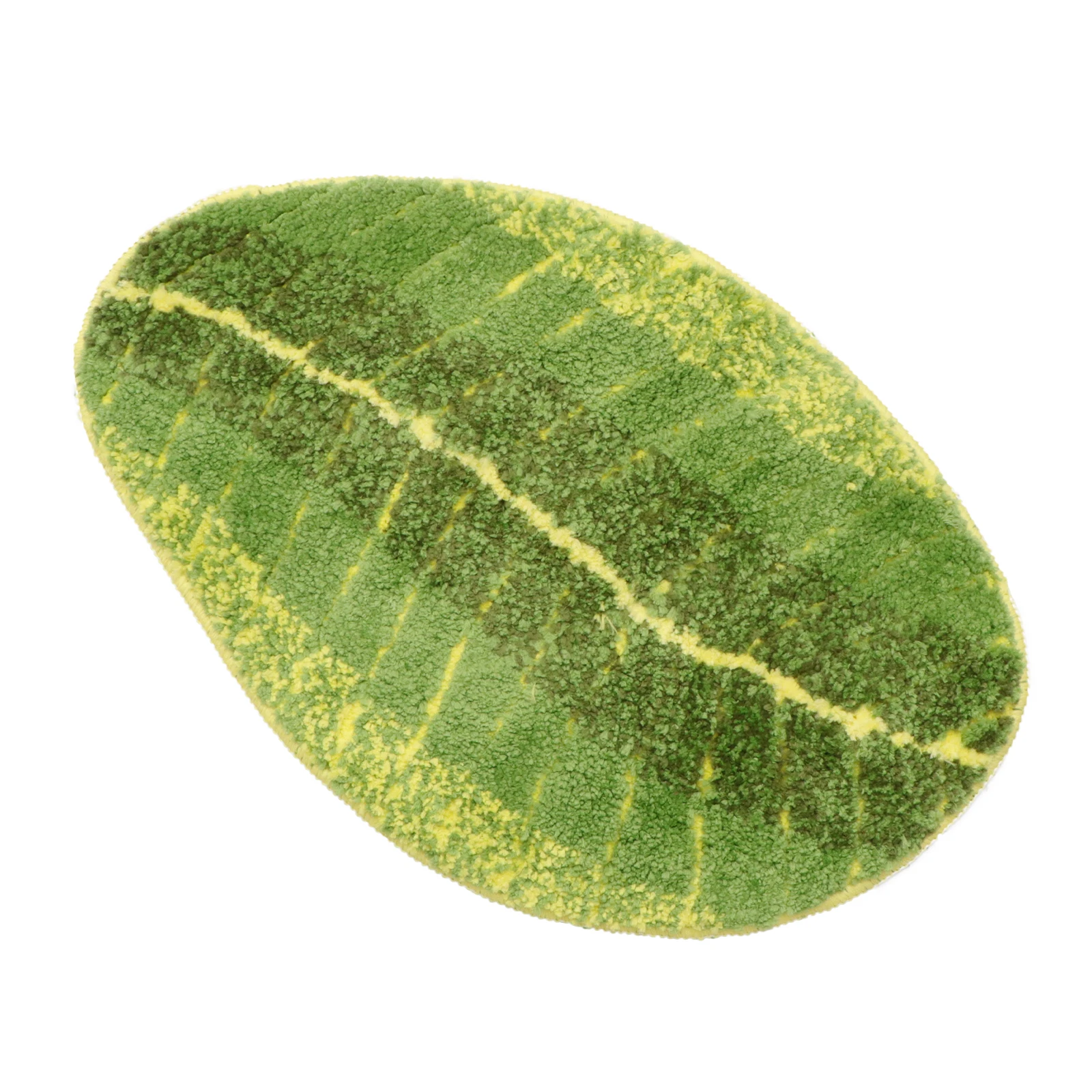 

Machine Washable Leaf Shape Rug Soft Environmental Non Slip Latex Back Absorbent Bathroom Bedroom Mats