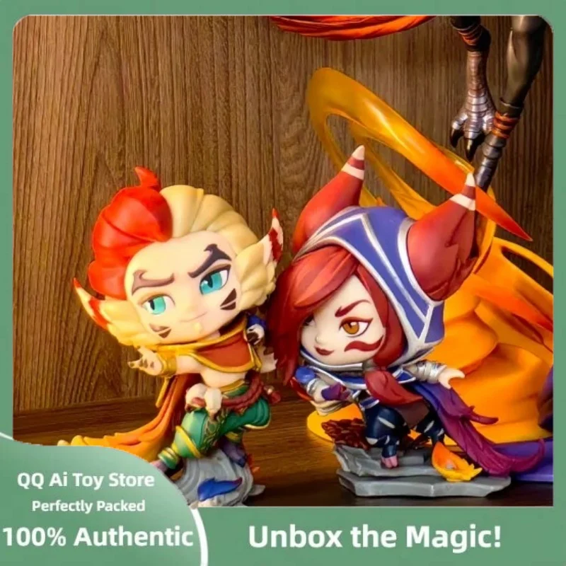 

Официальная подлинная аниме-игровая фигурка League Of Legends Rakan And Xayah, коллекция периферийных украшений, игрушки, детский подарок