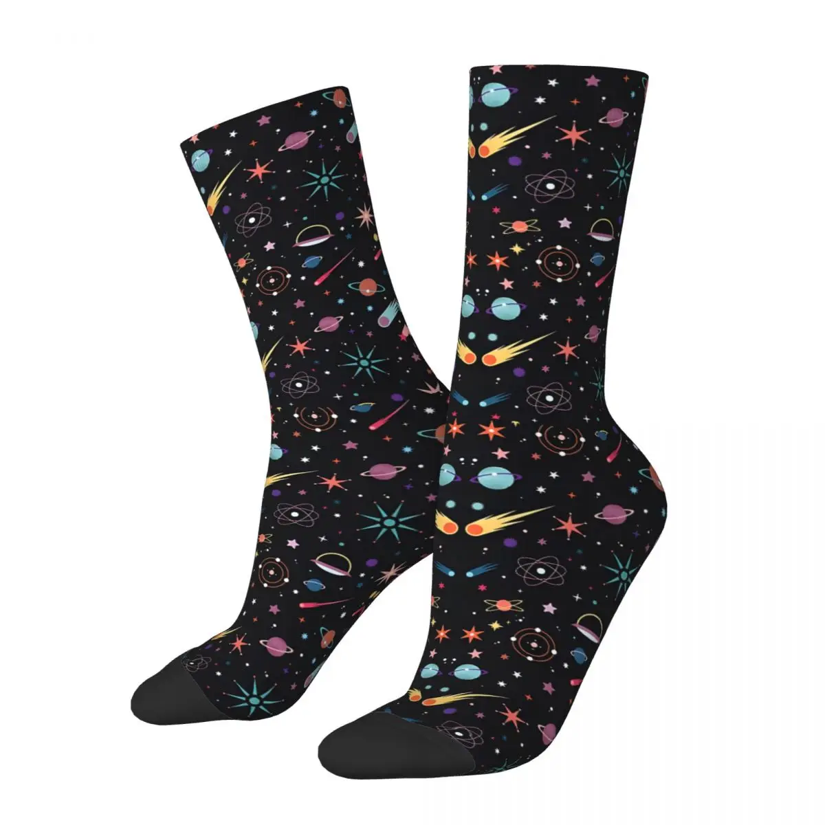 Hip Hop Retro Fly Through Space Crazy Men's compression Socks Unisex Mysterious And Interesting Universe Street Style Crew Sock