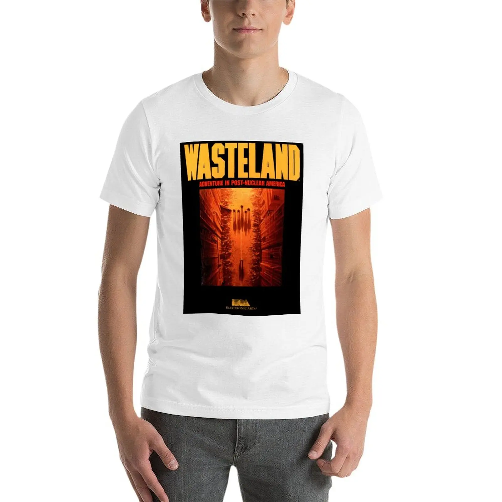 أغطية الألعاب الكلاسيكية - تي شيرت Wasteland تي شيرت رجالي تي شيرت قطني للرجال تي شيرت برسومات