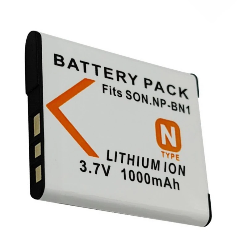 1000mAh NP-BN1 بطارية ليثيوم مناسبة لكاميرا سوني DSC-TX9C TX10 TX20 TX55 TX66 TX100 T110 T9 البطارية