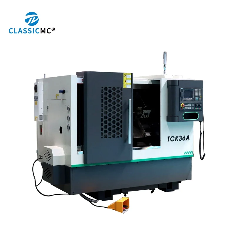 Type Lathe Machine Slant Bed TCK36A High Precision Precision Mini CNC Lathe for Small Metal Hardware Parts