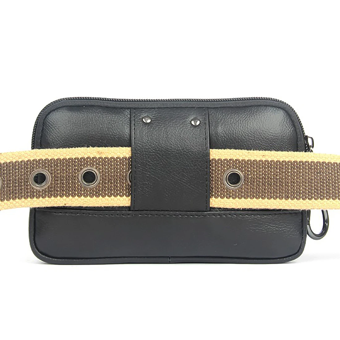 Genuine Leather Mobile Cell Phone Case Men Small Handy Bag Waist Pack Hip Bum Hook Purse Skin Belt Male Wallet Fanny Clutch Bags