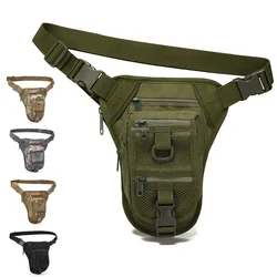 Borsa tattica da combattimento per tiro in vita Borsa da gamba regolabile per escursionismo Caccia Marsupi Molle Drop Leg Bag