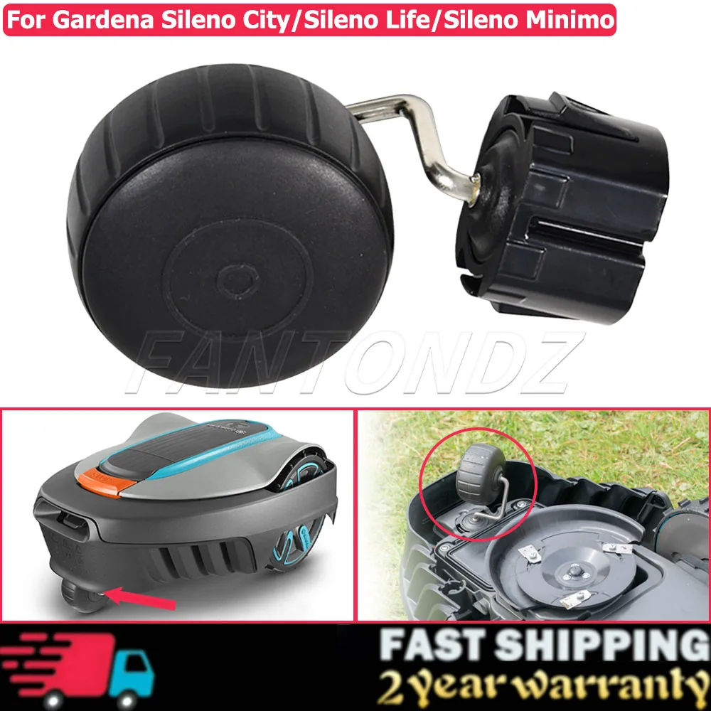 لـ Husqvarna Automower 305 310 315 405X 415X عجلة جزازة العشب الأمامية لـ Gardena Sileno City / Sileno Life / Sileno Minimo