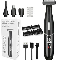 Áreas íntimas corte de cabelo precisão shaver men bikini linha sensível razor balls ovos pubic aparador barba rosto clipper