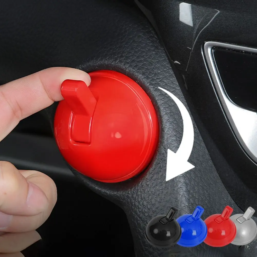 

Новая универсальная автомобильная крышка кнопки запуска ABS, крутая крышка стартера, защита от царапин, крышка кнопки запуска и остановки, автоаксессуар