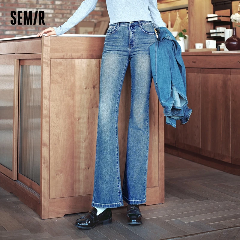 

Semir Jeans Women Fashion Long Pants 2024 Autumn New Flared Pants