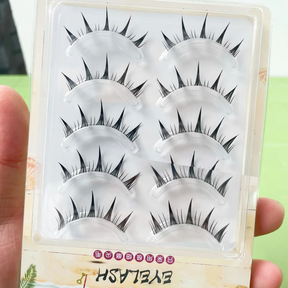 5 Pairs Of False Eyelashes Soft Natural Eyelashes Waterproof Thick False Eye Black Daily Dating Makeup False Eyelashes