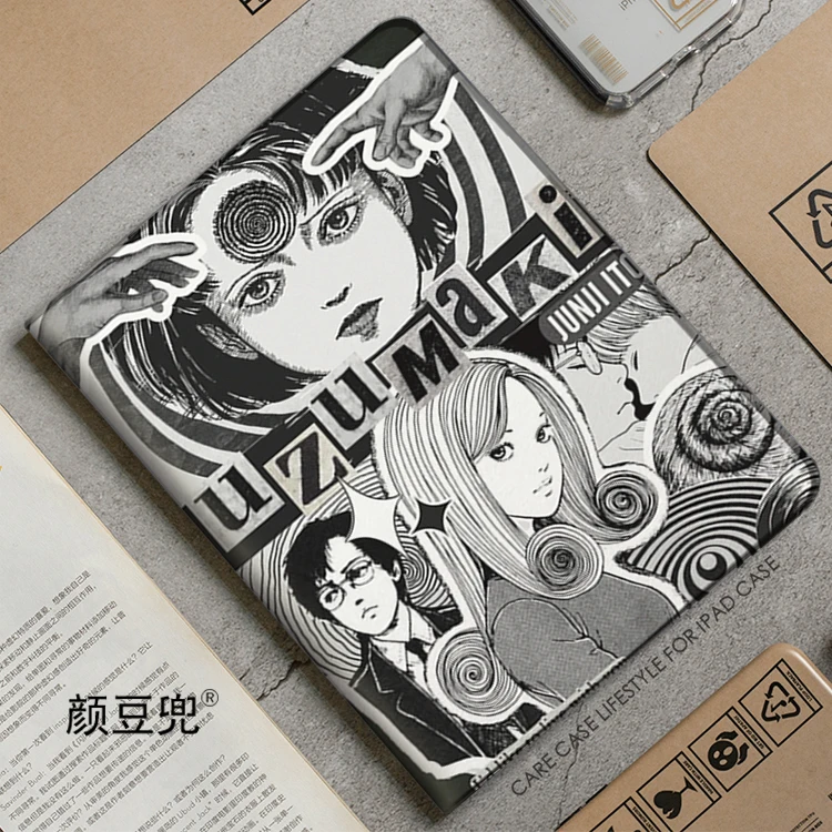 Junji ito anime fujiang anime für ipad air 4 5 10,9 mini 5 6 fall luxus silikon für pro 12,9 11 ipad 10. schutzhülle