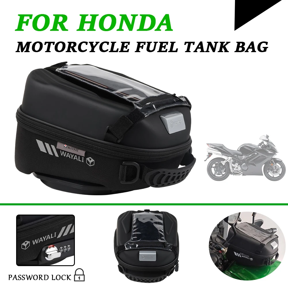 

For Honda CB1000R CBR1000RR CBR600RR VFR800 CBR600F4I CB600F Hornet XL1000V Accessories Travel Fuel Tank Bag TankLock Racing Bag