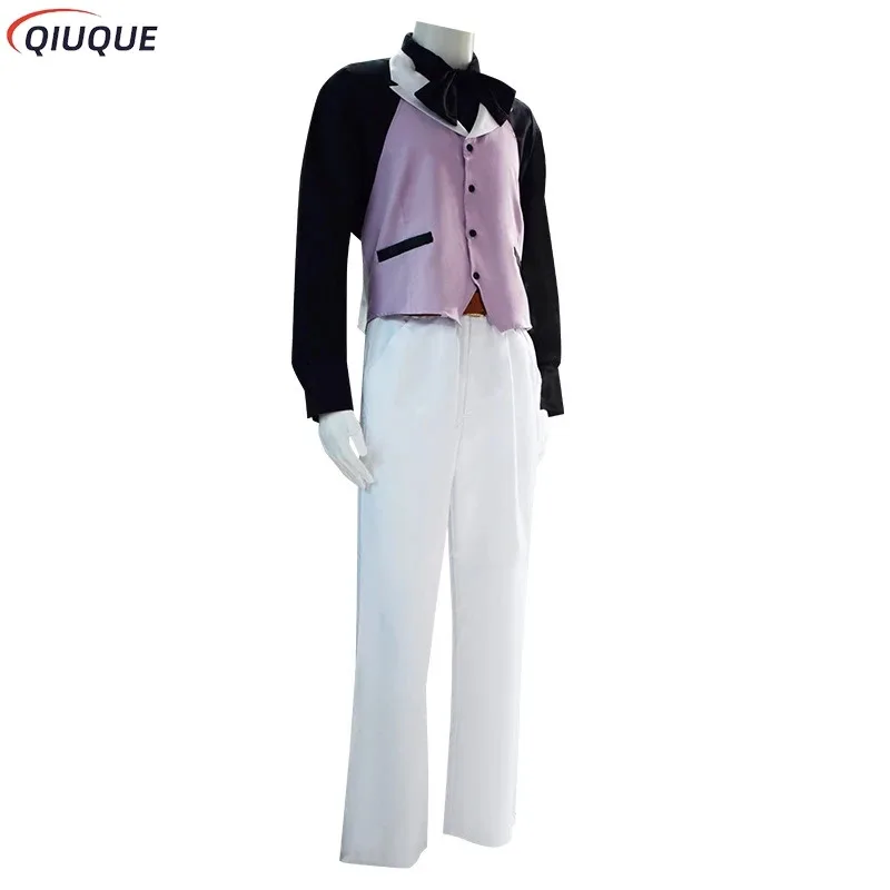 Anime No Karte Studi Kasus Vanitas Noe Archiviste Kostum Cosplay Wig Putih Setelan Jas Pesta Halloween Pria
