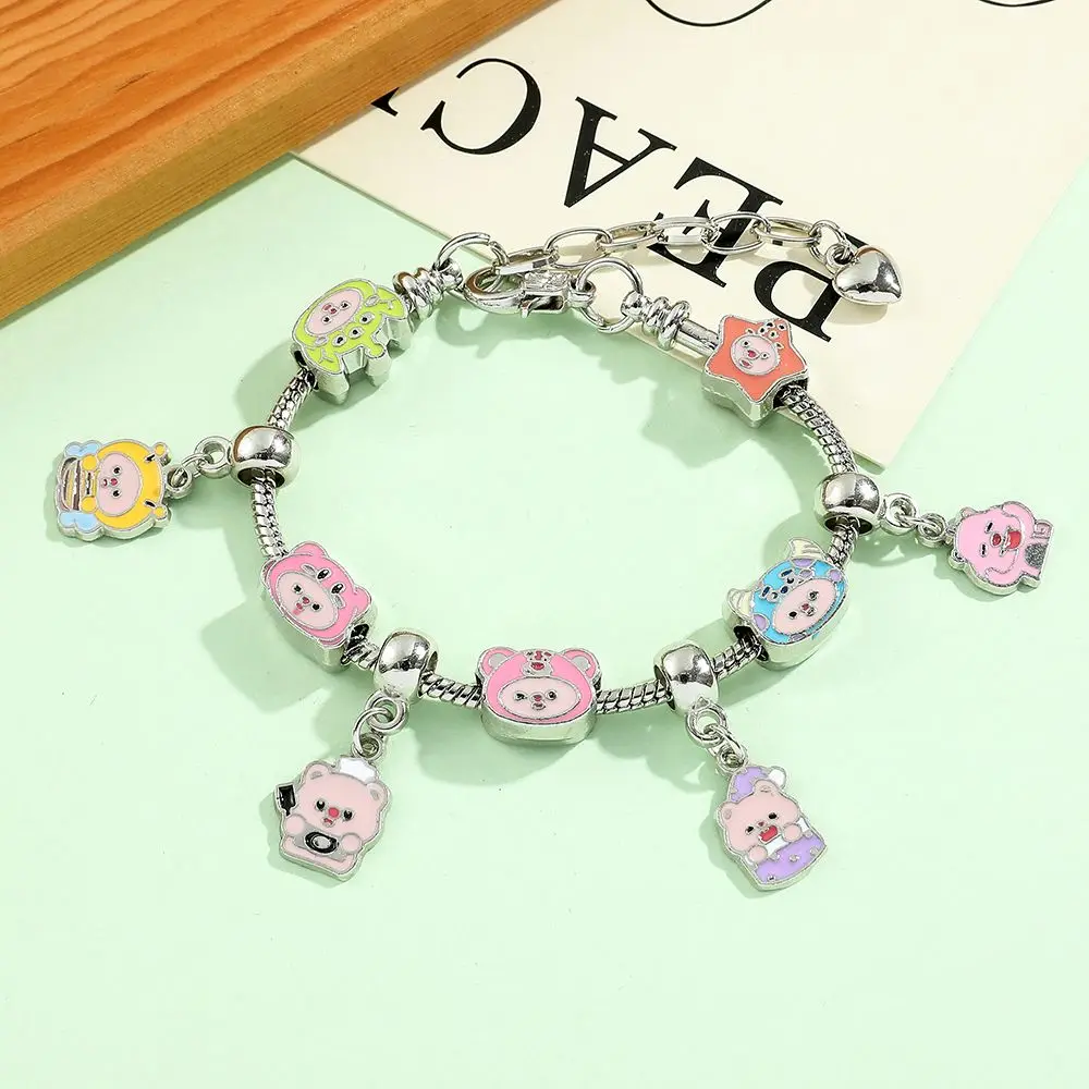 Quarrel cute cartoon animation peripheral little beaver loopy Ruby Pan Dora beaded DIY bracelet